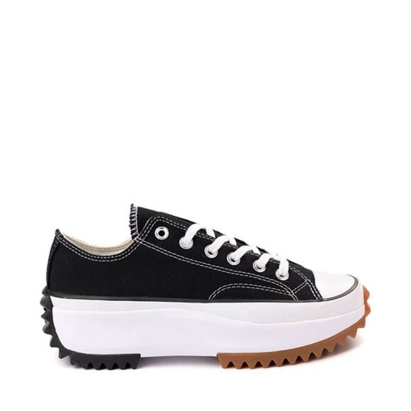 Converse Run Star Hike Lo Platform - Black/ White/Gum Mens 7/Womens 8.5 B63 - Picture 2 of 12